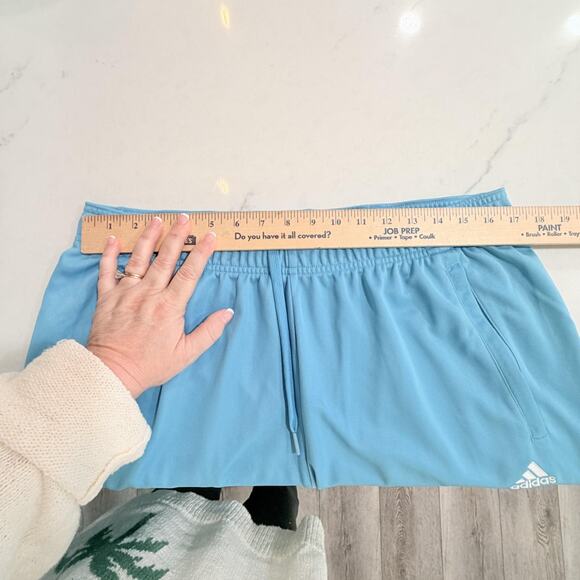 Adidas Track Pants Mens XL Blue AEROREADY Entrada Training Tapered 3 Stripe - Picture 9 of 12